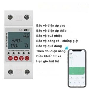 Aptomat thông minh kiêm đồng hồ đo điện giám sát qua điện thoại