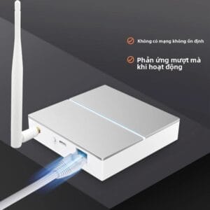 Hub Tuya Zigbee kết nối Lan Có ăng ten công suất cao có chức năng backup