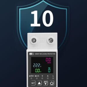 Đồng hồ đo năng lượng thông minh 10 trong 1 với màn hình hiển thị tuya wifi