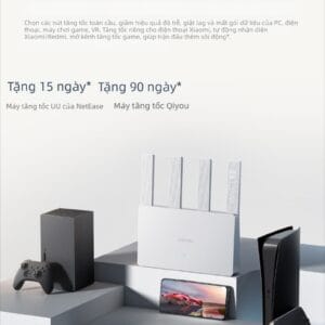 Router Xiaomi BE3600 Cổng Ethernet 2.5G WiFi 7 Gigabit Tốc độ cao cho gia đình, phù hợp với căn hộ lớn, xuyên tường, phủ sóng toàn nhà